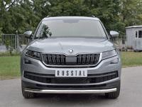 Защита переднего бампера d63 волна SKODA KODIAQ 2017-