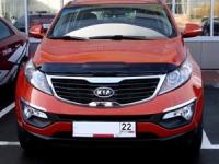 Дефлектор капота Kia Sportage (Киа Спортаж) (2010-) темный