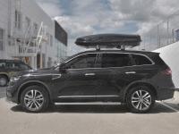 Пороги труба d42 с листом (лист алюм, проф. нерж) (вариант 1) RENAULT KOLEOS 2017-