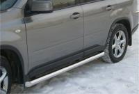 Пороги труба d63 (вариант 1) NISSAN X-Trail 2007-2010