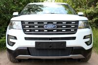 Защита радиатора Ford Explorer 2015- black середина PREMIUM