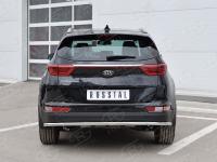 Защита заднего бампера d42 секция (кроме GT-Line) KIA SPORTAGE 2016-2018