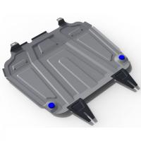 Защита картера и КПП Rival (увеличенная) для Mitsubishi Lancer X 2007-2016, алюминий 4 мм, с крепежом, 333.4016.3