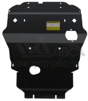 Защита Motodor для картера и кпп (две части) Lexus IS (4WD, акпп) (2005-2008)