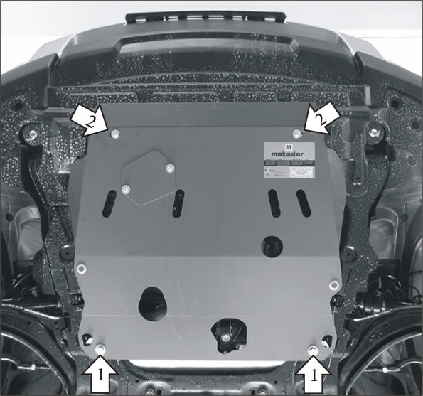 Фото Защита Motodor для картера и кпп Nissan X-TRAIL (2007 по наст.)