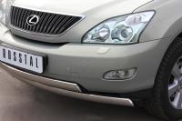 Защита переднего бампера d75х42/75х42 Lexus RX300/330/350 2003-2008