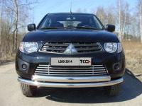 Решётка радиатора 16 мм для Mitsubishi L200 (Long) 2014-2015