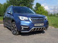 Решетка радиатора верхняя 12 мм для Subaru Forester (SJ) 2016-2017