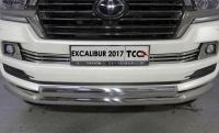 Решетка радиатора 16 мм для Toyota Land Cruiser 200 EXCALIBUR 2017-