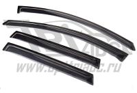 Дефлекторы боковых окон Volvo (Вольво) XC60 (4дв) (2008-) (темный)