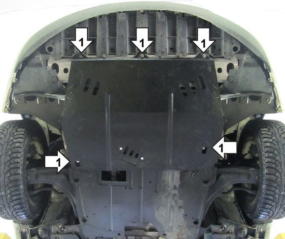 Фото Защита Motodor для картера и кпп Renault Laguna (2007 по наст.)