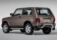 Защита заднего бампера d57 скоба Lada 4х4 Urban 3d 2014-