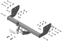 Фаркоп Motodor на Sollers Atlant (2024-) "для базы L2, L3"