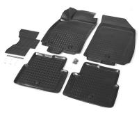 Автомобильные коврики Rival для Chevrolet Cobalt седан 2011-н.в./Ravon R4 седан 2016-н.в., полиуретан, с крепежом, с перемычкой, 5 шт., 11002001
