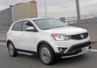 Пороги алюминиевые Rival "Silver" для Ssang Yong Actyon 2010-2013-