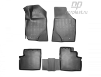 Автомобильные коврики Норпласт для Geely Emgrand (ЕС7) 3D (2018), полиуретановые