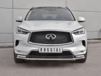 Защита переднего бампера d42 секции-d42х2 дуга INFINITI QX50 2018-
