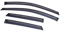 Дефлекторы боковых окон Toyota Auris (2012-) (4дв) (темный)