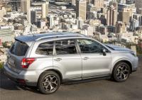 Пороги алюминиевые Rival "Black" для Subaru Forester 2013-2015-