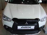 Дефлектор капота Mitsubishi ASX (Митсубиши ASX) (2010-2013) короткий (темн.)SIM