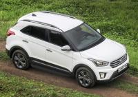 Пороги алюминиевые Rival "Premium-Black" для Hyundai Creta 2016-