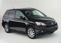 Пороги алюминиевые Rival "Premium-Black" для Honda CR-V 2007-2010-2012