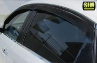 Дефлекторы боковых окон Infiniti (Инфинити) FX 35 (2009-2013) / QX70 (2013-) 4дв. (темн.)