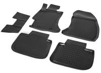 Автомобильные коврики Rival для Subaru XV 5-дв. 2011-2017, полиуретан, с крепежом, с перемычкой, 5 шт., 15402001