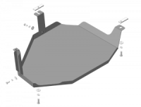 Защита бака стальная Мотодор Hyundai Santa Fé 2018-2020