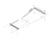 Защита алюминиевая Мотодор Toyota Land Cruiser Prado 150  2009-2022-