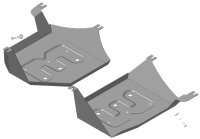 Защита бака стальная Мотодор Haval Dargo 2022-