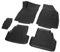 Автомобильные коврики Rival для Opel Mokka 5-дв. 2012-н.в., полиуретан, с крепежом, с перемычкой, 5 шт., 14206001