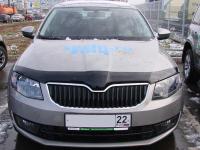 Дефлектор капота Skoda Octavia (Шкода Октавия) (2013-) (темн.)