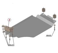 Защита Альфеко для АКПП Subaru XV V-2.0 (2012-)