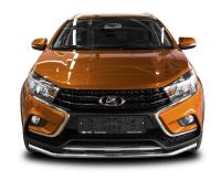 Защита переднего бампера d42 Lada Vesta SW Cross 2017-