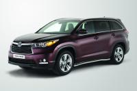 Пороги труба d76 Toyota Highlander (2014 по наст.)