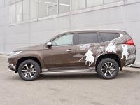 Защита порогов труба d42 MITSUBISHI PAJERO SPORT 2016