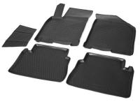 Автомобильные коврики Rival для Chevrolet Lacetti седан, хэтчбек, универсал 2004-2013/Daewoo Gentra седан 2014-н.в./Ravon Gentra седан 2015-н.в., полиуретан, с крепежом, с перемычкой, 5 шт., 11301001
