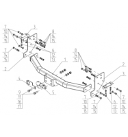 Фаркоп AvtoS для  ISUZU Mu-x с 2020-
