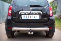 Защита заднего бампера d75х42 овал RENAULT Duster 4x4 2011-2014