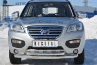 Защита переднего бампера d76/63 (дуга) LIFAN X60 2011-2016