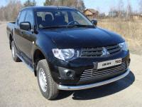 Защита передняя нижняя 76,1 мм для Mitsubishi L200 (Long) 2014-2015