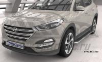Пороги алюминиевые (Ring) Hyundai Tucson (2015-) / Kia Sportage (2016-)