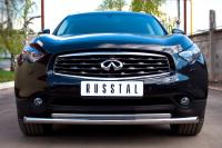 Защита переднего бампера d63/42 INFINITI FX 37-QX70 2010-