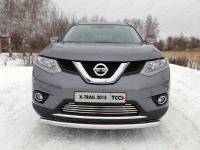 Решетка радиатора нижняя 16 мм для Nissan X-Trail (T32) 2015-2018