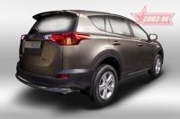 Защита задняя 75x42 овал Toyota RAV-4 (2013-)