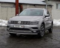 Защита передняя нижняя 42,4 мм для Volkswagen Tiguan 2017-