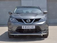 Защита переднего бампера d42 секция NISSAN QASHQAI 2015 SPB