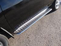 Пороги с площадкой 42,4 мм для Chery Tiggo FL 2014-