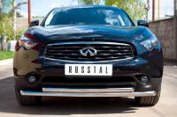 Защита переднего бампера d63/63 INFINITI FX 37-QX70 2010-